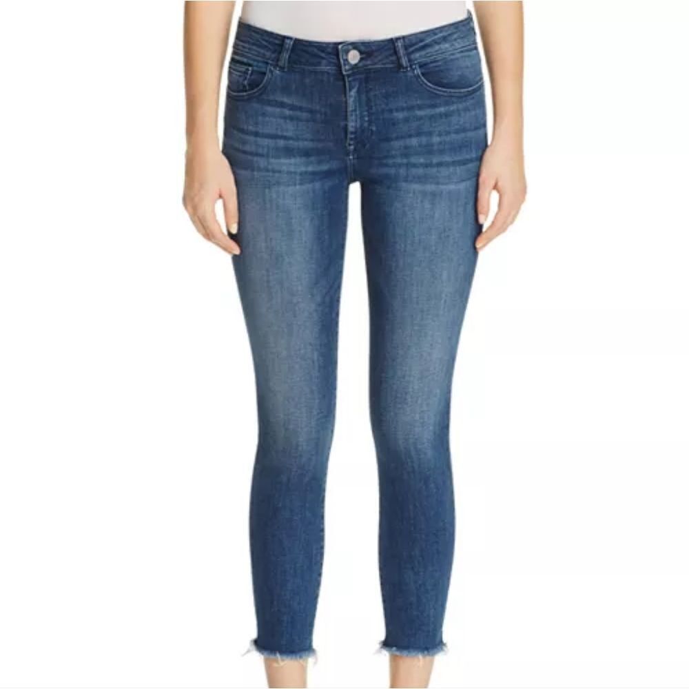 DL1961 Florence Instasculpt Cropped Cavalier Medium Wash jeans denim jeggings